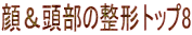顔＆頭部の整形トップ8