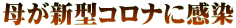 母が新型コロナに感染