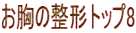 お胸の整形トップ8